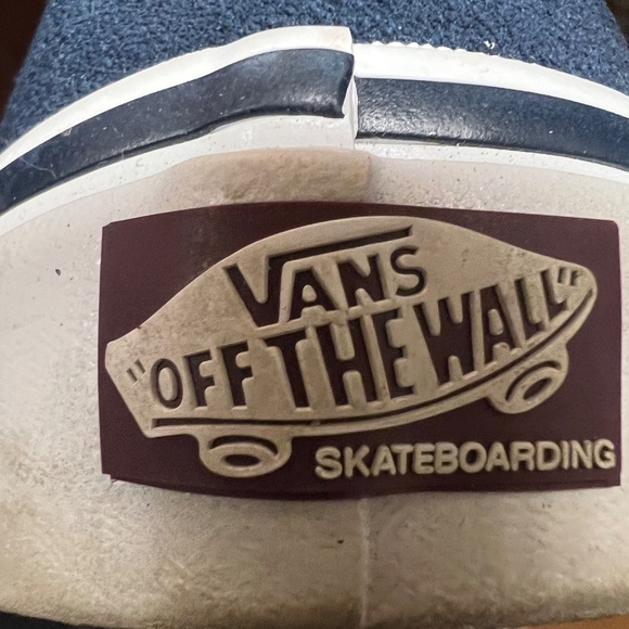 Vans Skater Slip-On Dress Blues/Turtledove PopCush Blue Suede/Cream Canvas main image 13